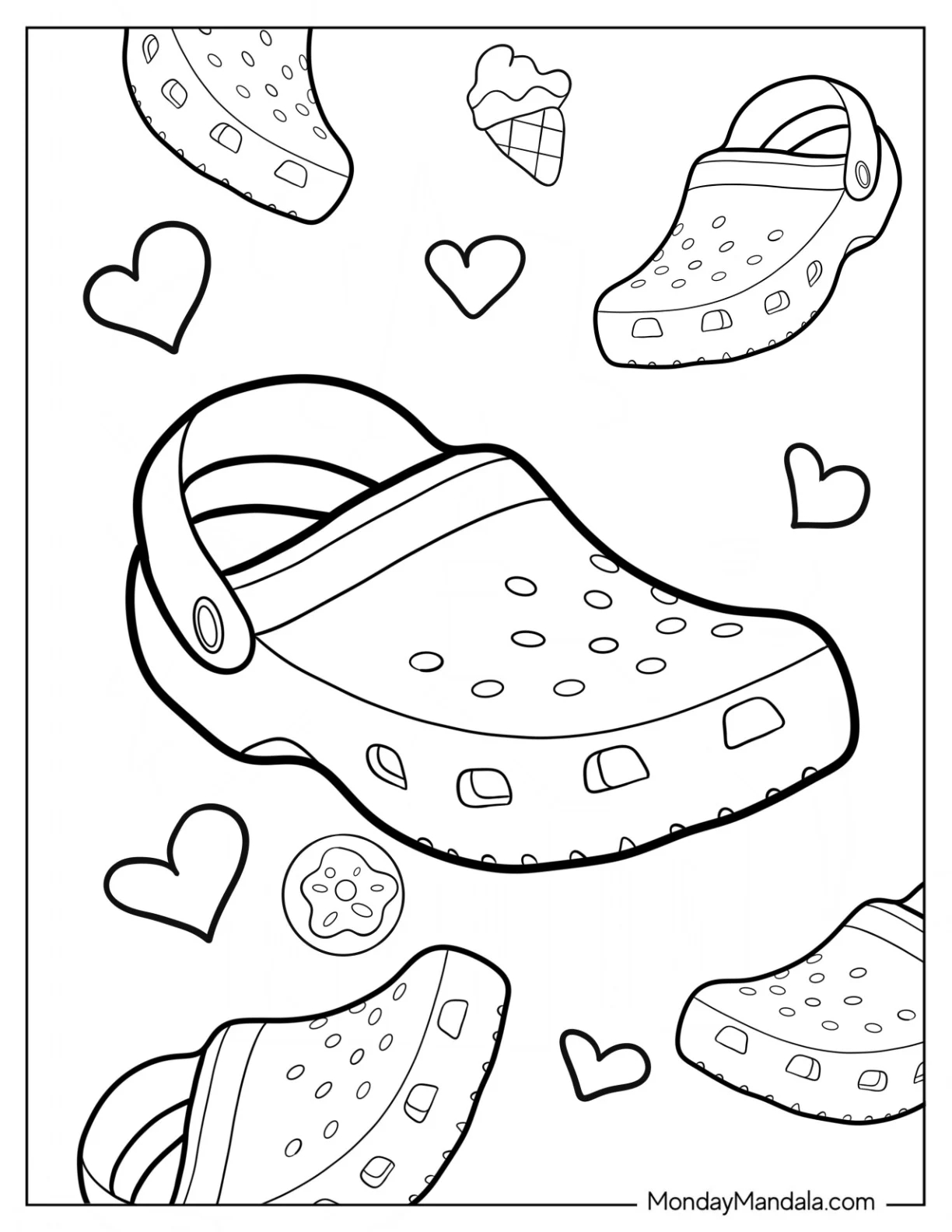 18 Crocs Coloring Pages Free PDF Printables 