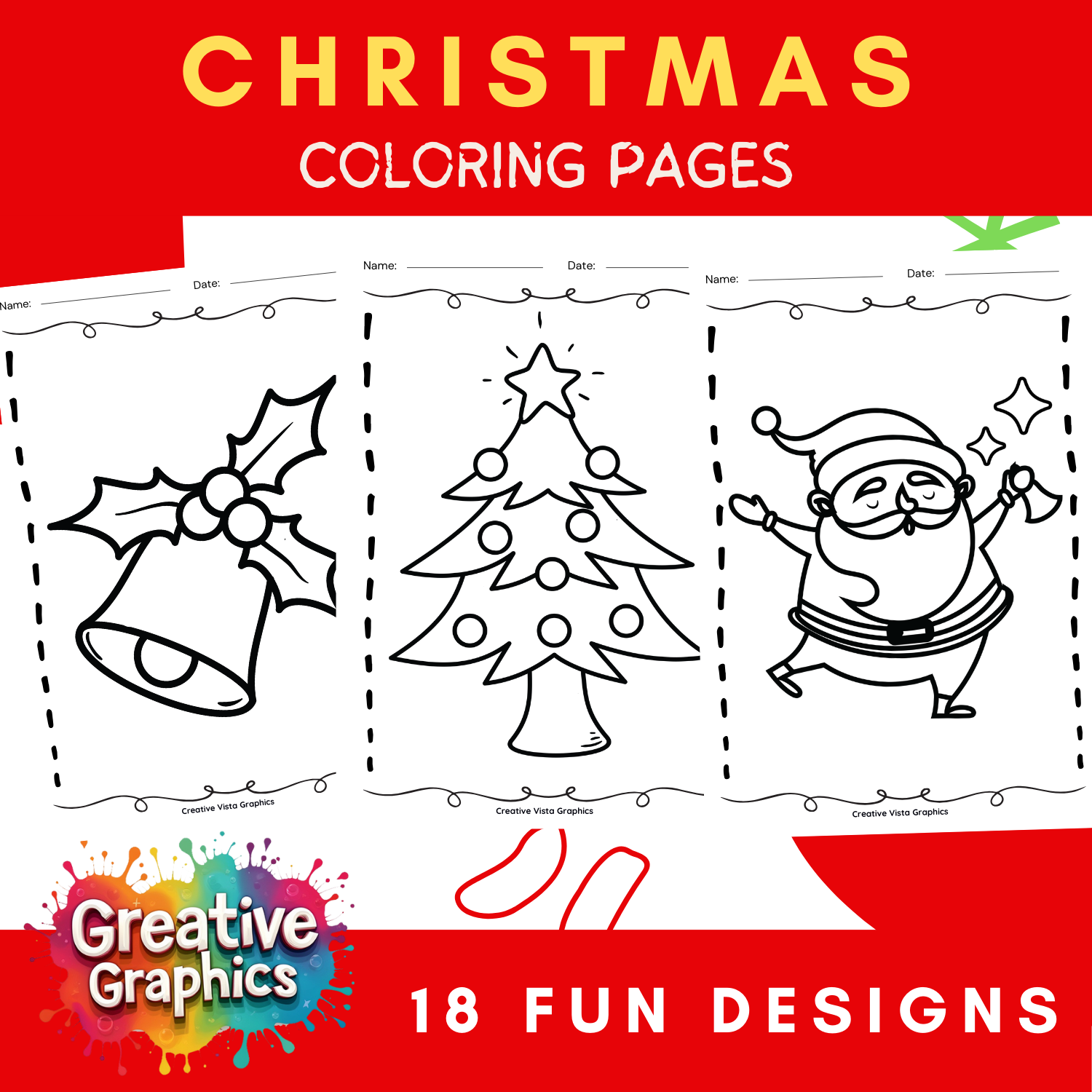 18 Easy Christmas Coloring Pages Simple Festive Fun For Kids Made By Teachers 18 Easy Christmas Coloring Pages Simple Festive Fun For Kids Made By Teachers