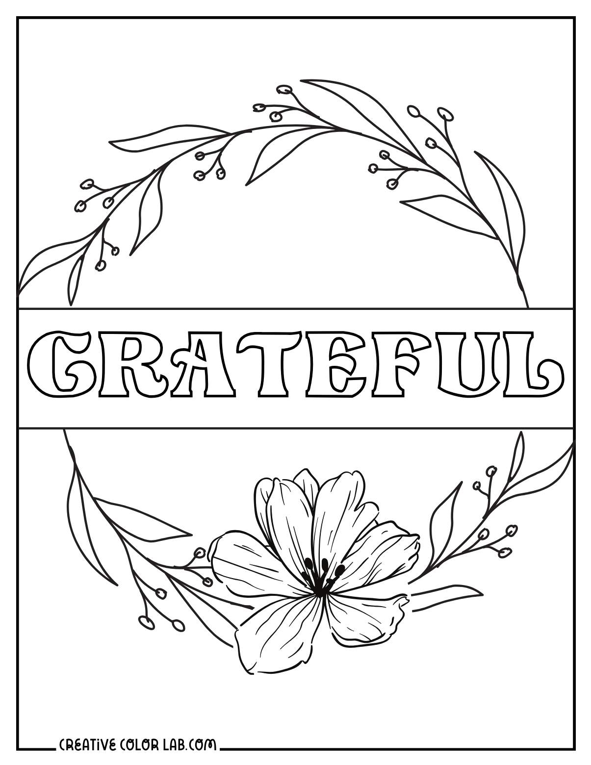 18 Grateful Coloring Pages Free PDF Printables