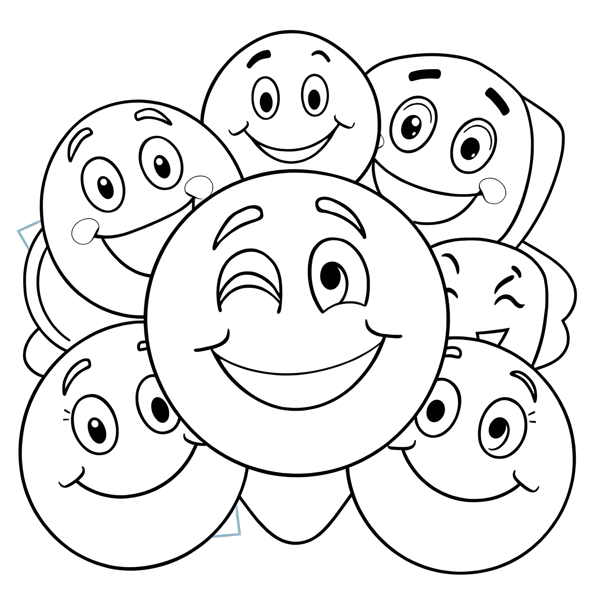 Emoji Coloring Pages Free Printable