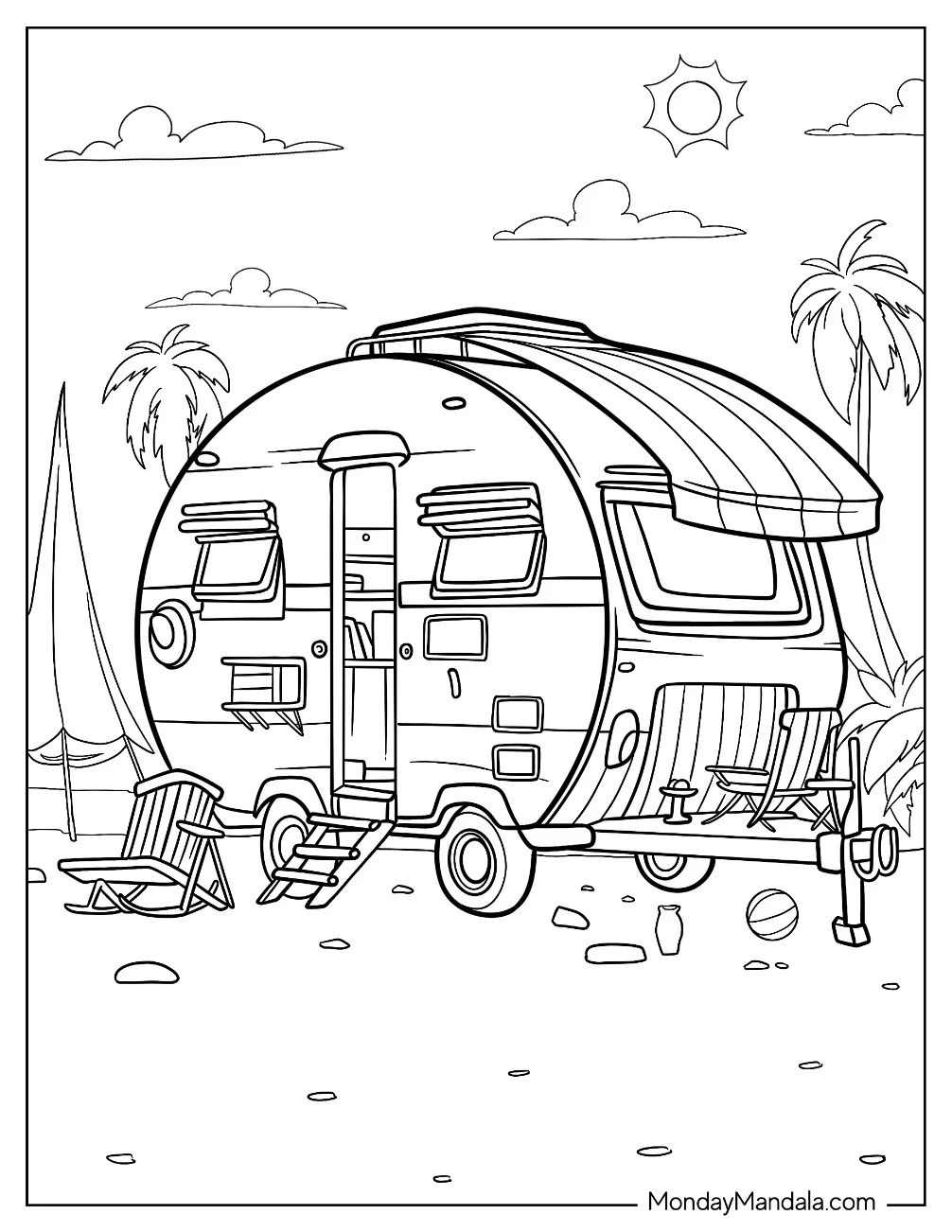 20 Camper U0026 RV Coloring Pages Free Printables 20 Camper U0026 RV Coloring Pages Free Printables