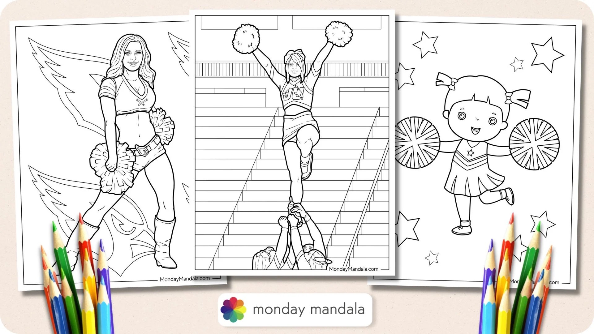 20 Cheerleading Coloring Pages Free PDF Printables 20 Cheerleading Coloring Pages Free PDF Printables