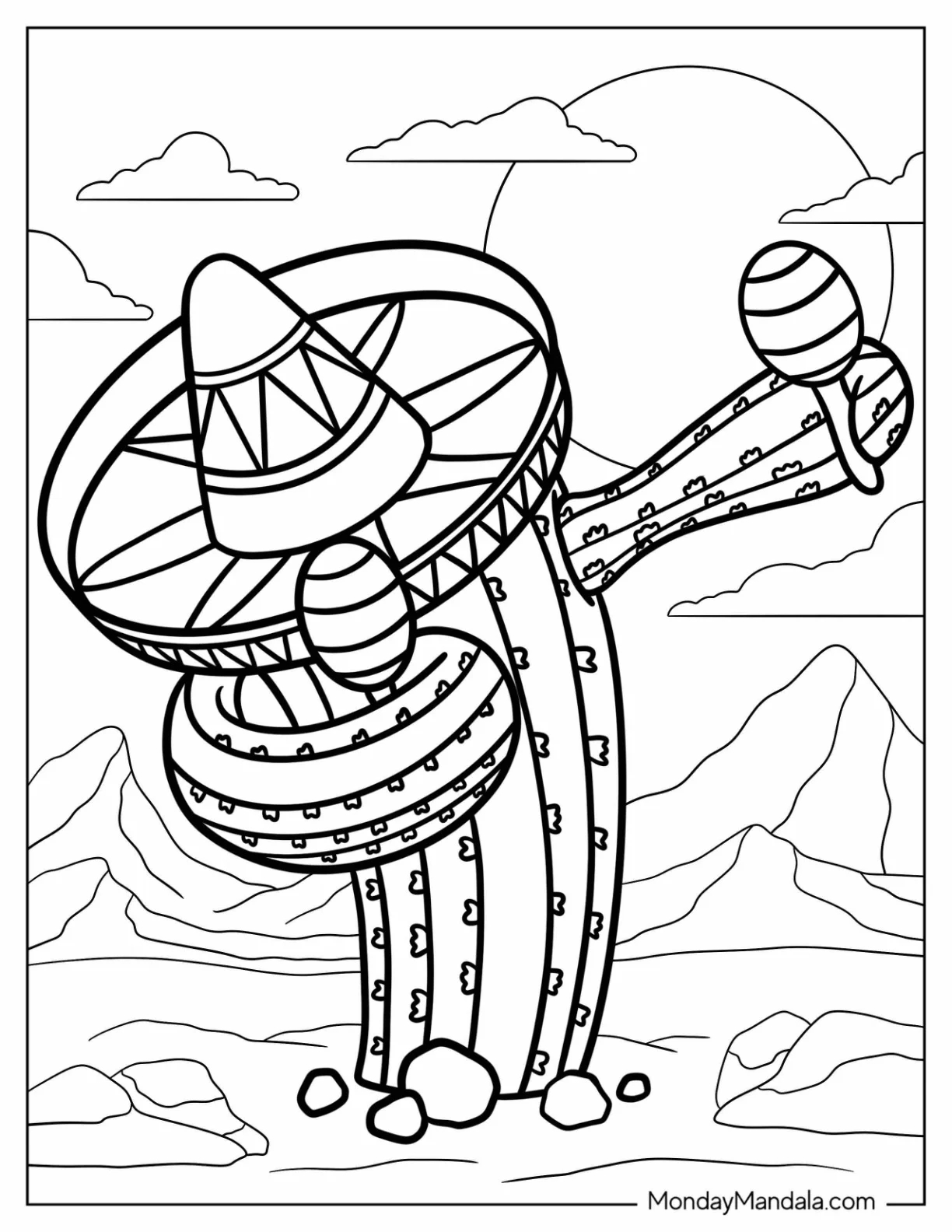 20 Cinco De Mayo Coloring Pages Free PDF Printables 