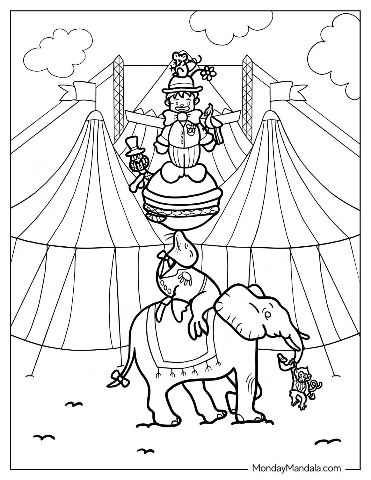 20 Circus Carnival Coloring Pages Free PDF Printables 20 Circus Carnival Coloring Pages Free PDF Printables