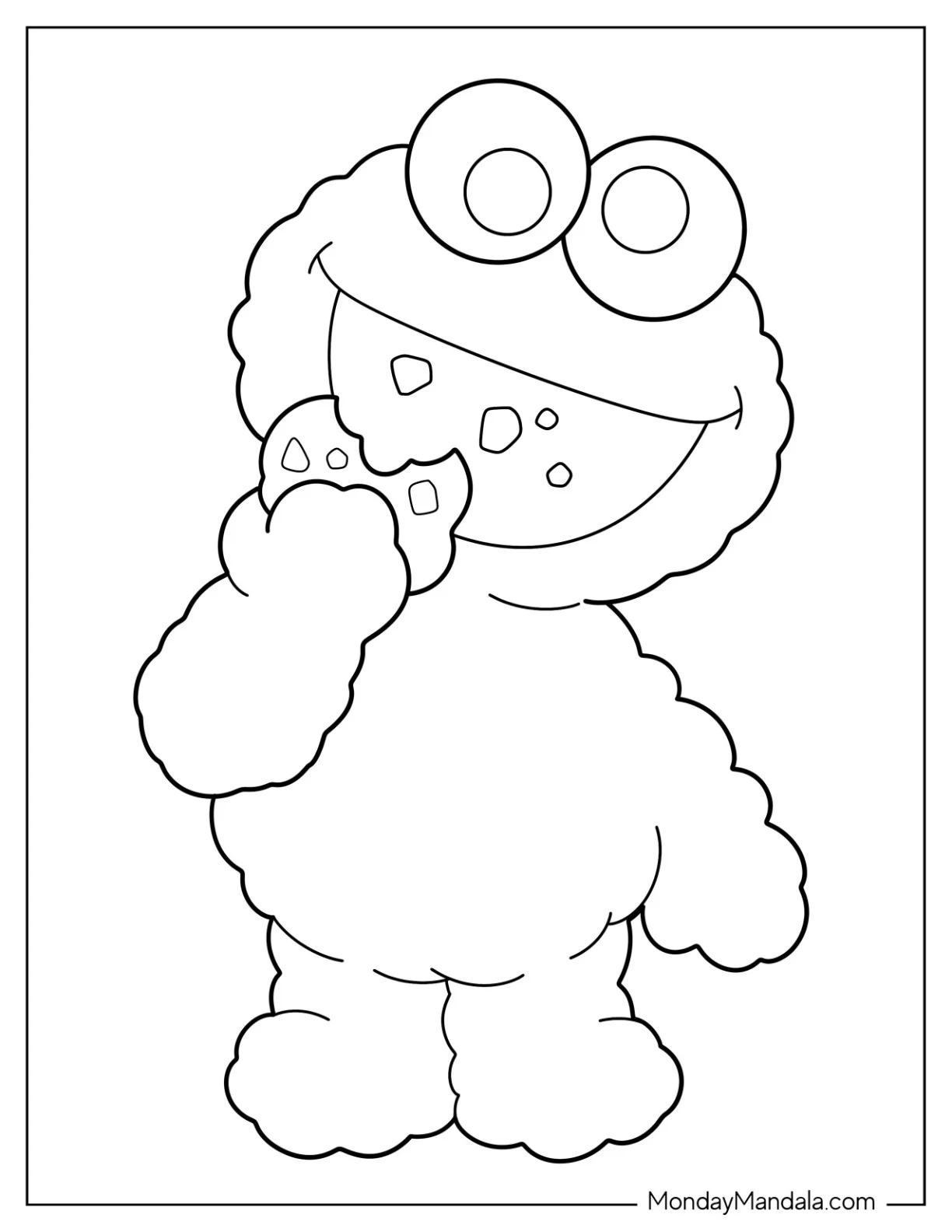 Cookie Monster Coloring Pages Printable Cookie Monster Coloring Pages Printable