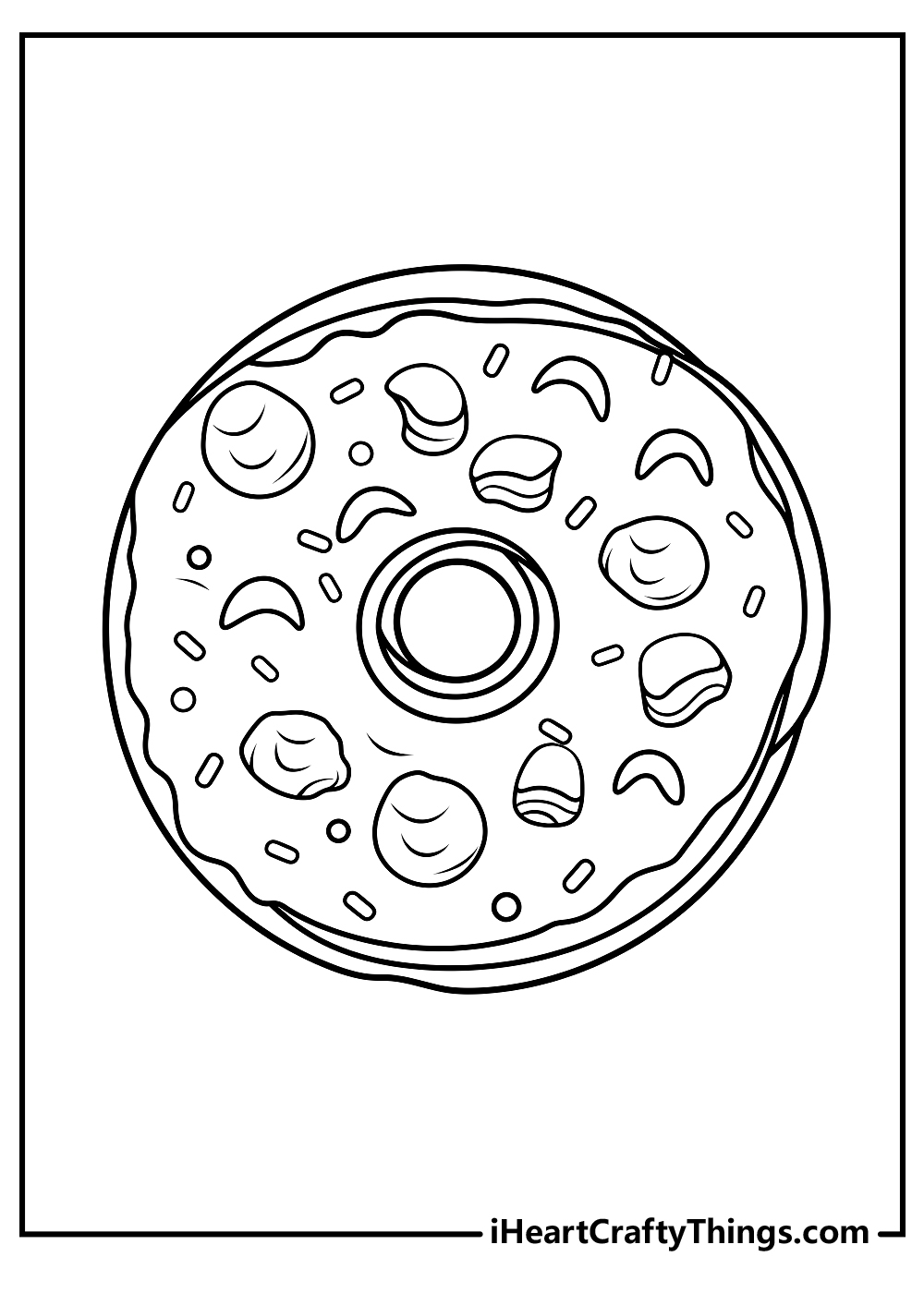 20 Donut Coloring Pages 100 Free Printables 20 Donut Coloring Pages 100 Free Printables