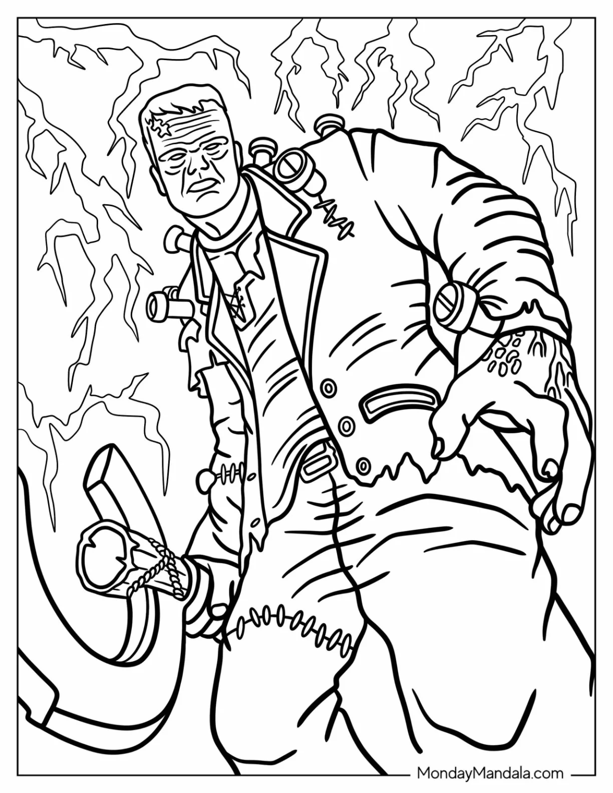 20 Frankenstein Coloring Pages Free PDF Printables 