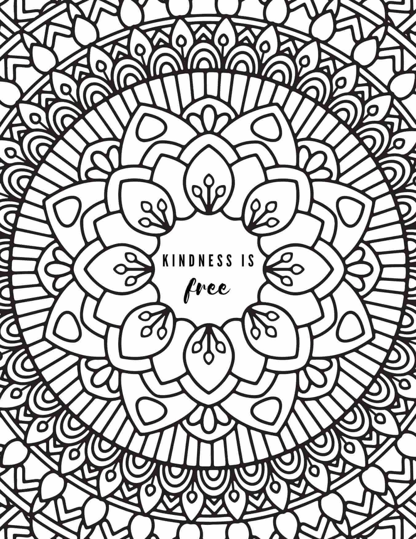20 Free Kindness Coloring Pages