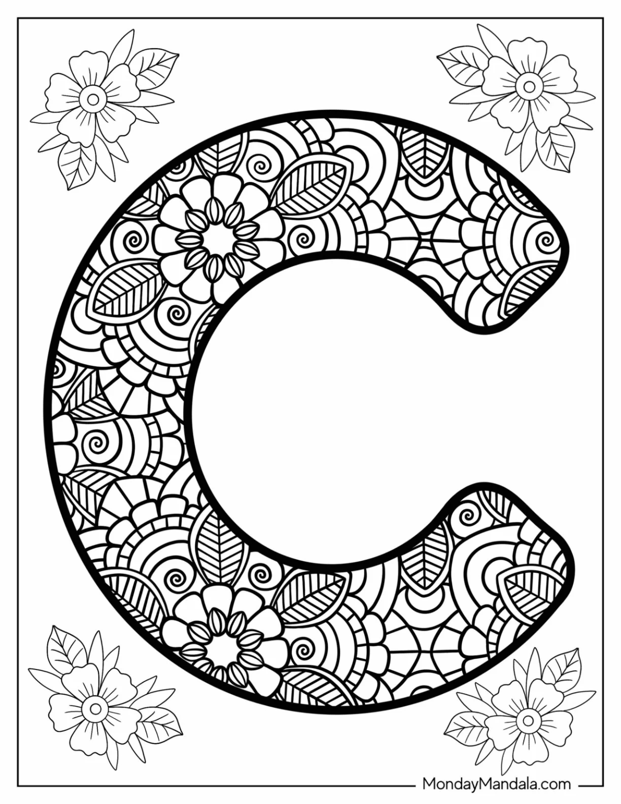 Printable Letter C Coloring Pages Printable Letter C Coloring Pages