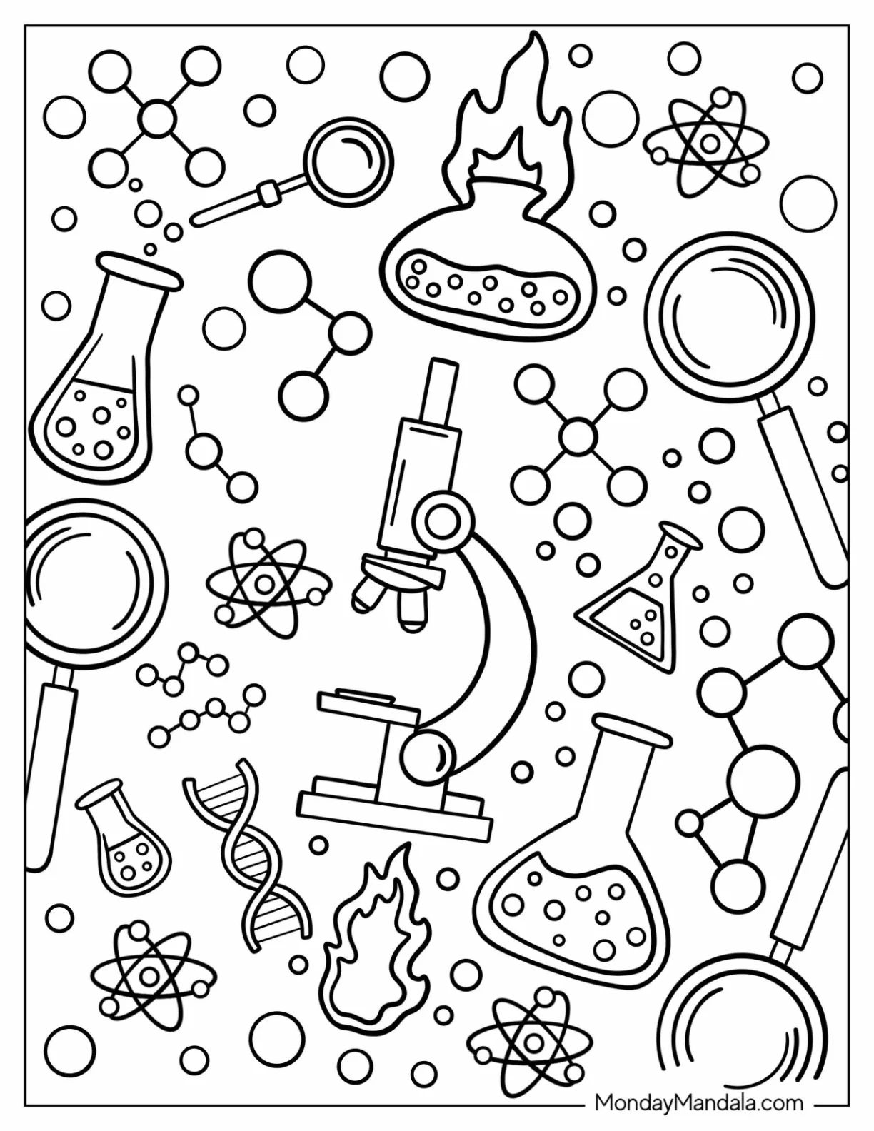 20 Science Coloring Pages Free PDF Printables 20 Science Coloring Pages Free PDF Printables
