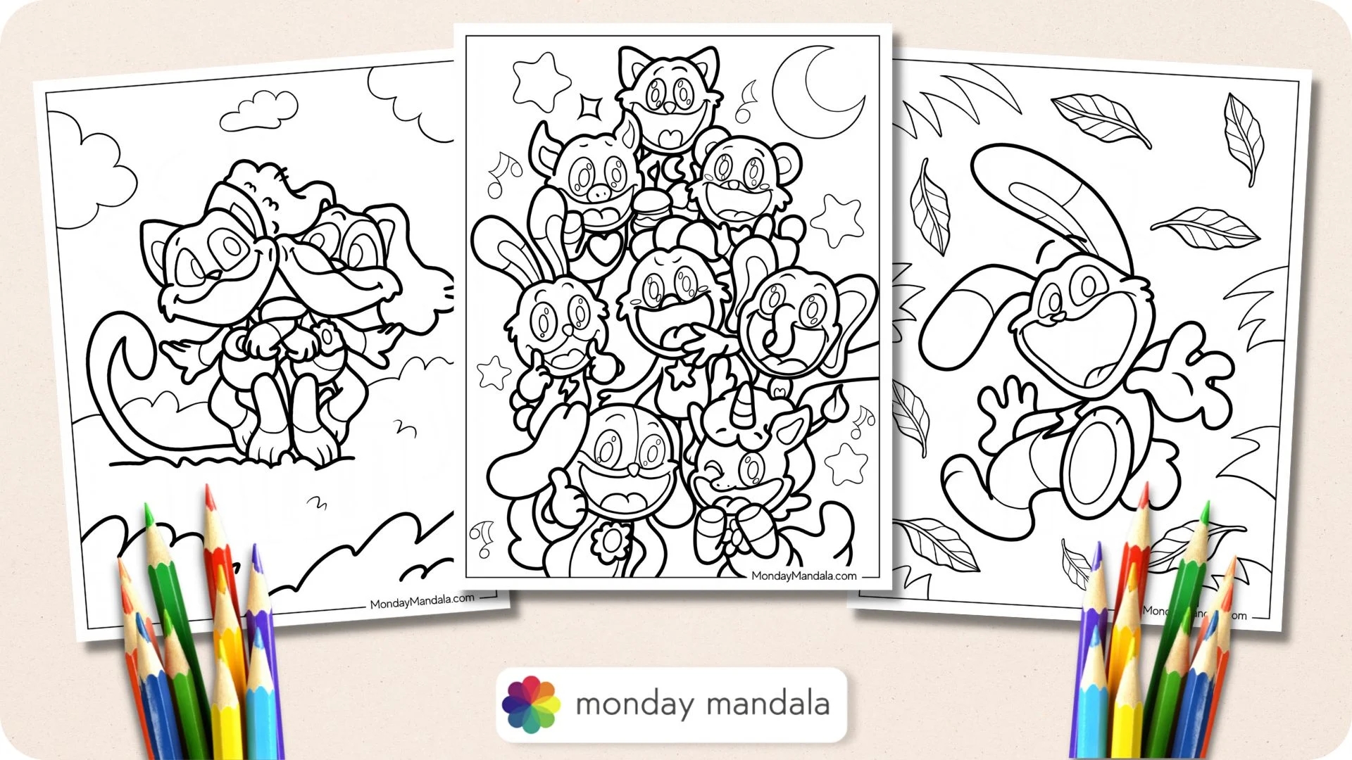 20 Smiling Critters Coloring Pages Free PDF Printables 20 Smiling Critters Coloring Pages Free PDF Printables