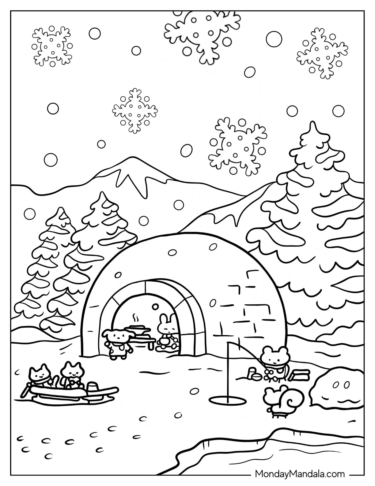 20 Snowflake Coloring Pages Free PDF Printables 20 Snowflake Coloring Pages Free PDF Printables