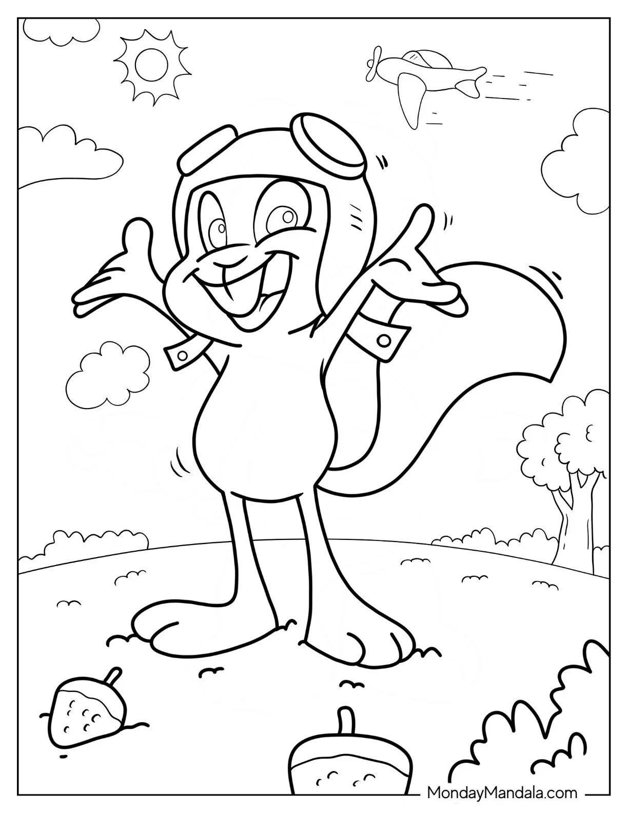 20 Squirrel Coloring Pages Free PDF Printables 