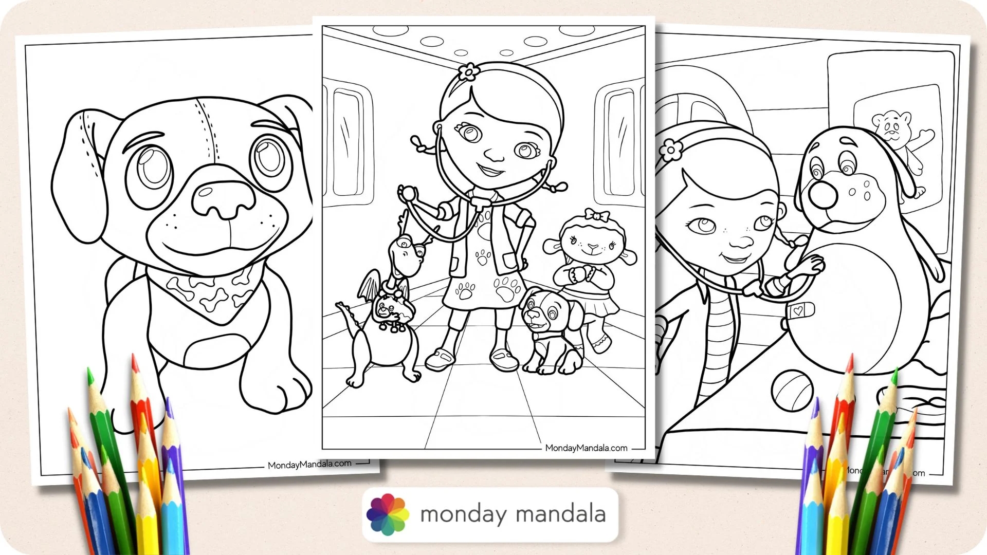 Doc Mcstuffins Free Coloring Pages