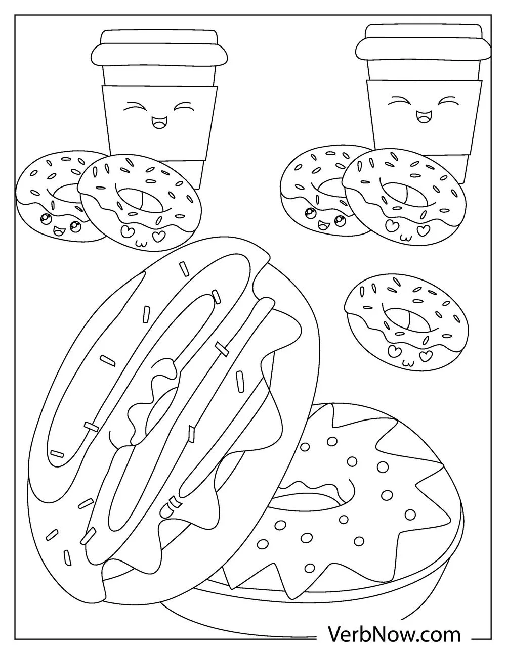 22 Free Donut Coloring Pages For Download Printable PDF 22 Free Donut Coloring Pages For Download Printable PDF