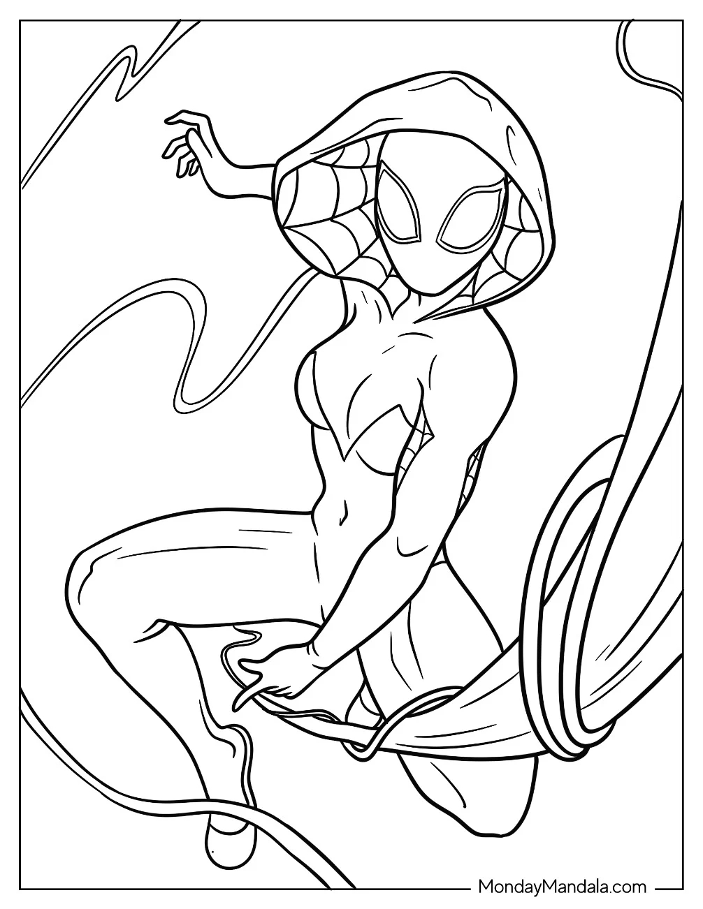 22 Spider Gwen Coloring Pages Free PDF Printables 