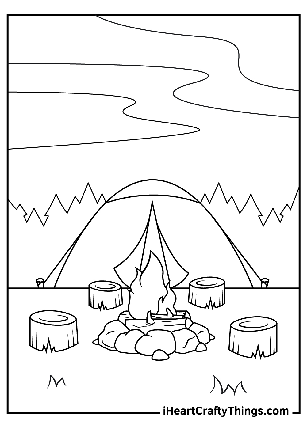 25 Camping Coloring Pages 100 Free Printables 25 Camping Coloring Pages 100 Free Printables