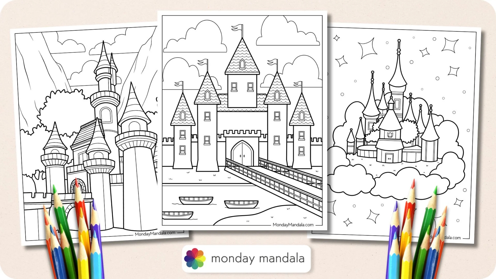 25 Castle Coloring Pages Free PDF Printables 