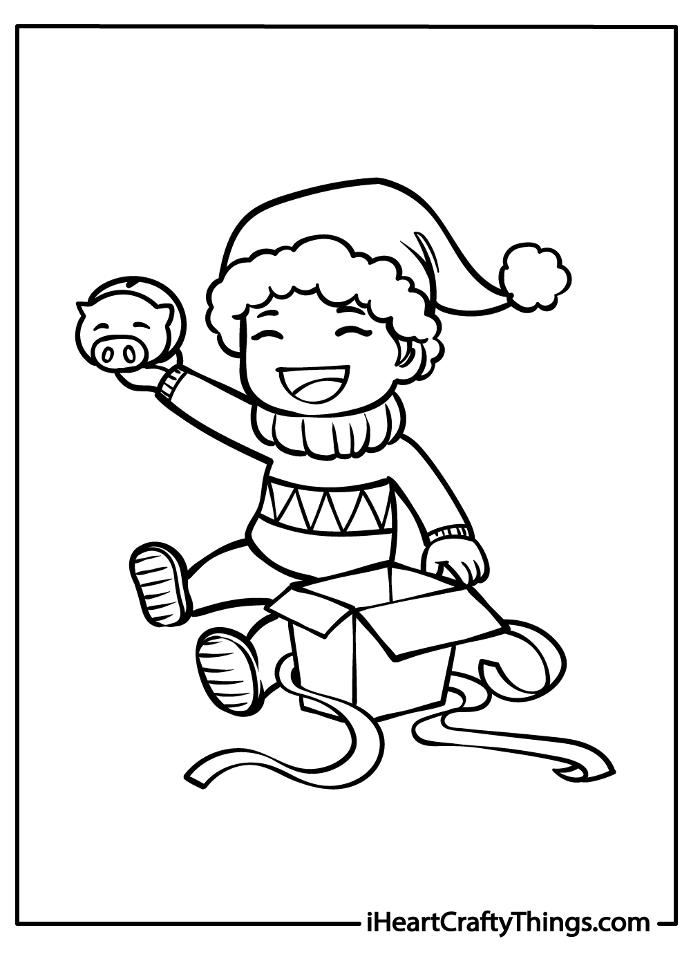 Christmas Present Coloring Page Printable Christmas Present Coloring Page Printable