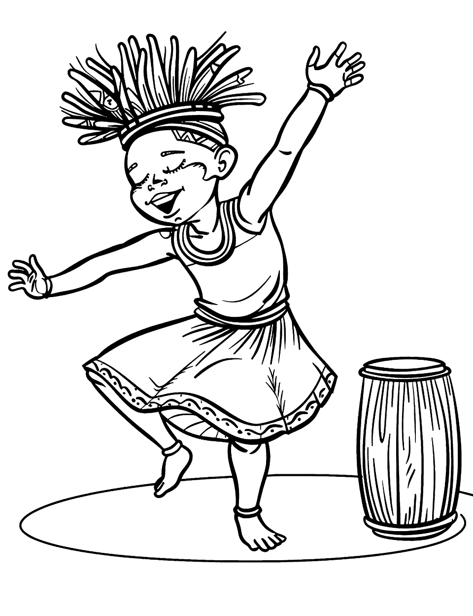 Free Dance Coloring Pages