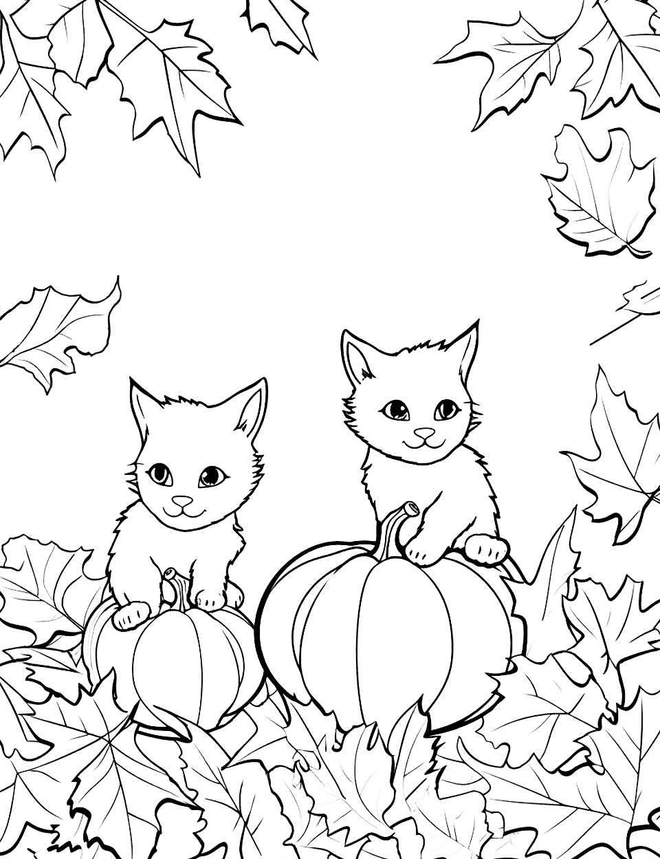 25 Fall Coloring Pages Free Fun Sheets