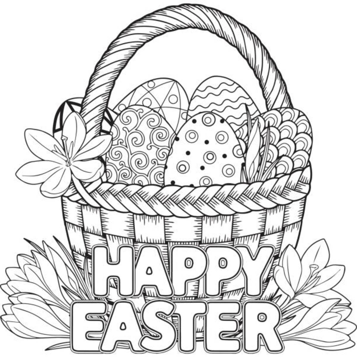 25 free printable easter coloring pages for kids and adults parade