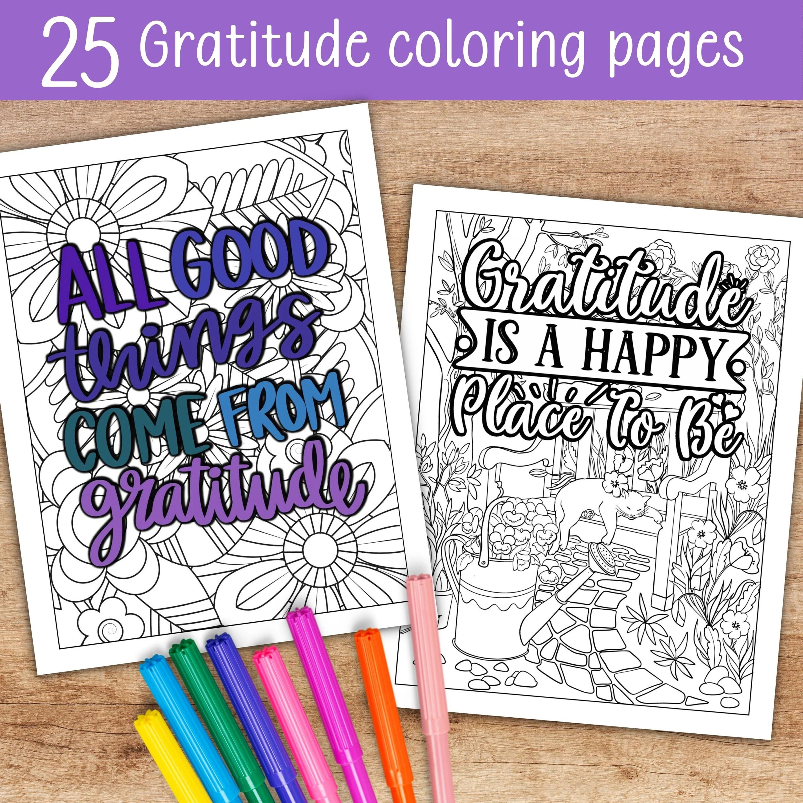 25 Gratitude Coloring Pages For Adults And Teens Printable Self Care Coloring Sheets Etsy 25 Gratitude Coloring Pages For Adults And Teens Printable Self Care Coloring Sheets Etsy
