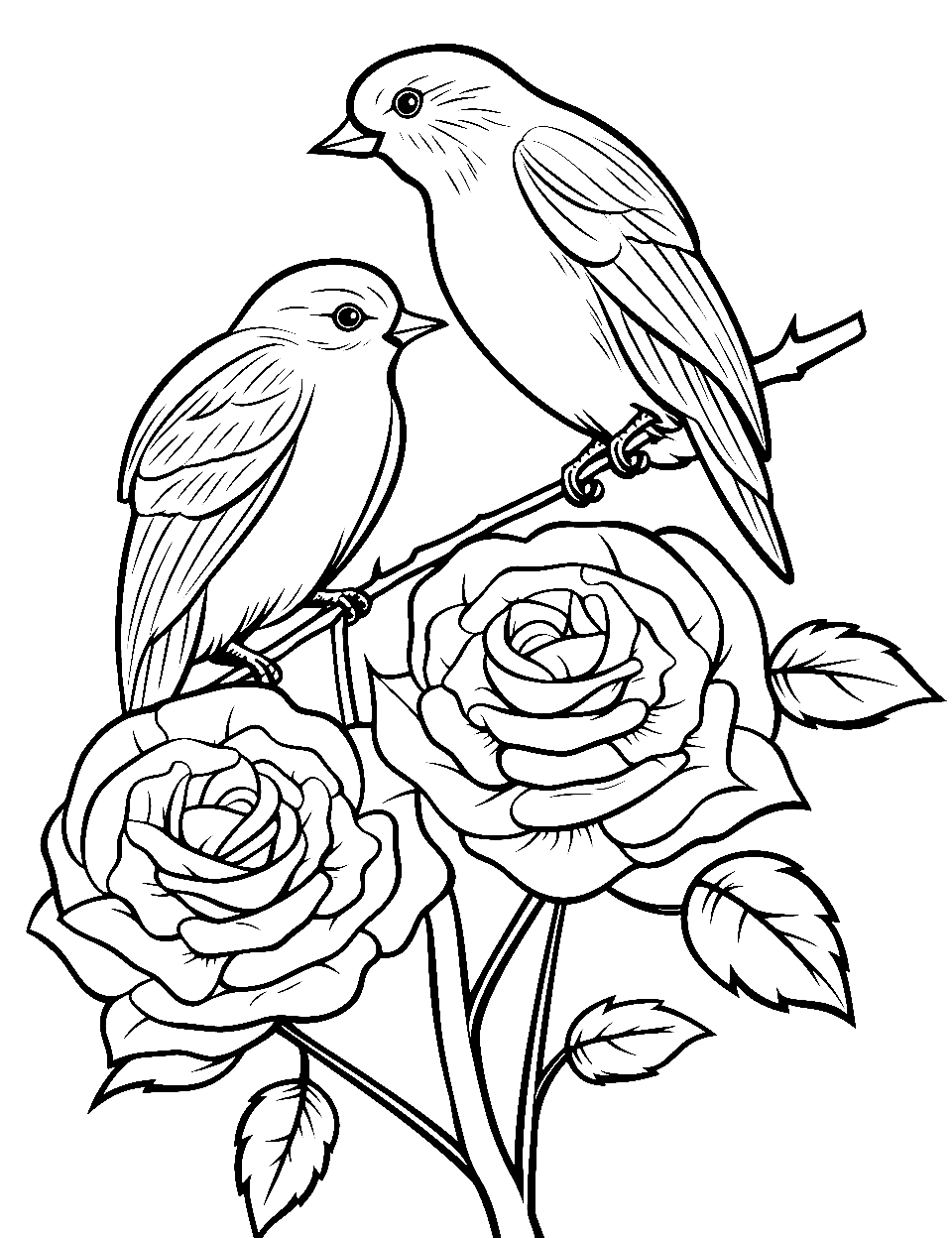 Printable Realistic Rose Coloring Pages Printable Realistic Rose Coloring Pages