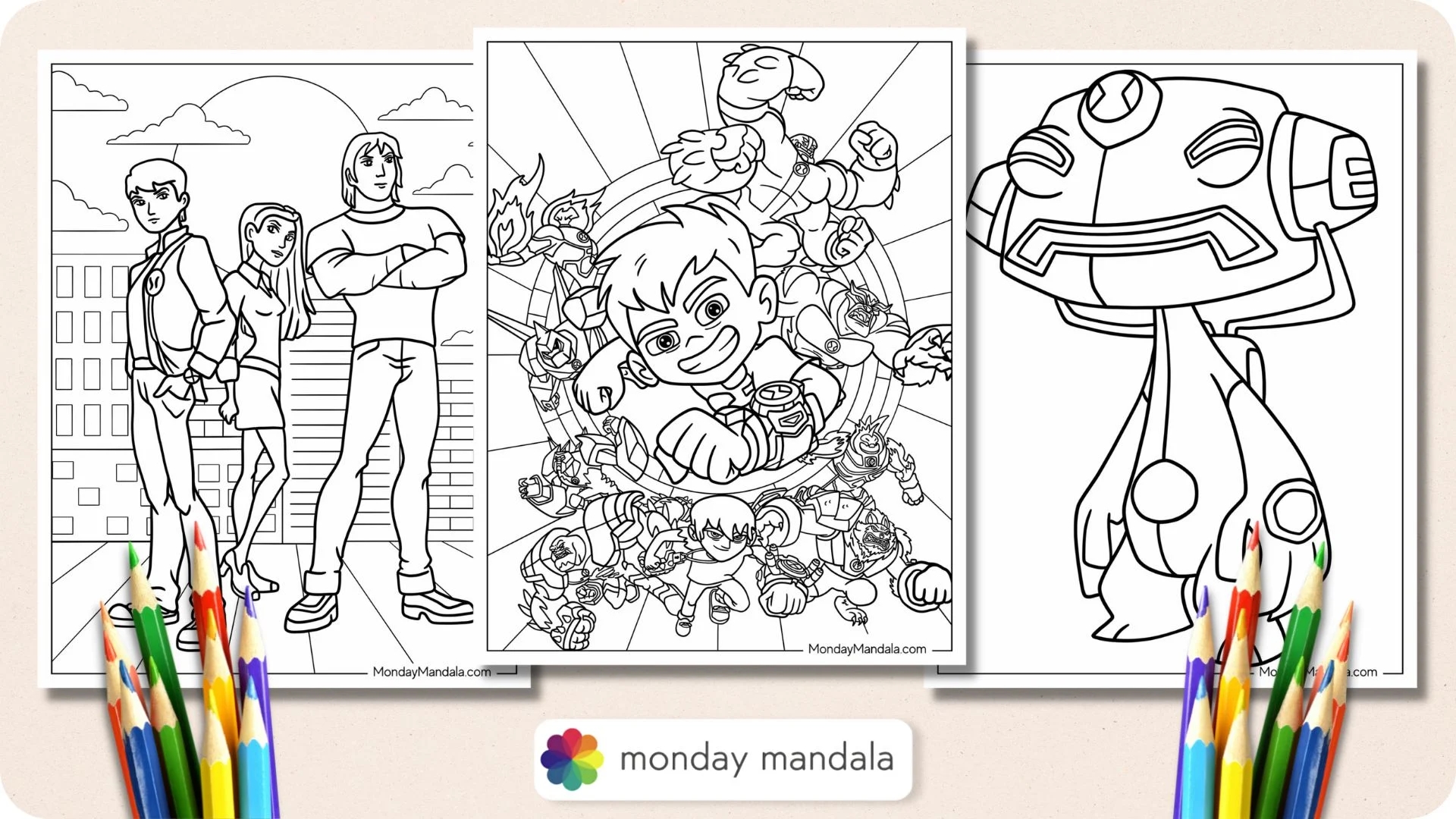Ben 10 Coloring Pages Free Ben 10 Coloring Pages Free