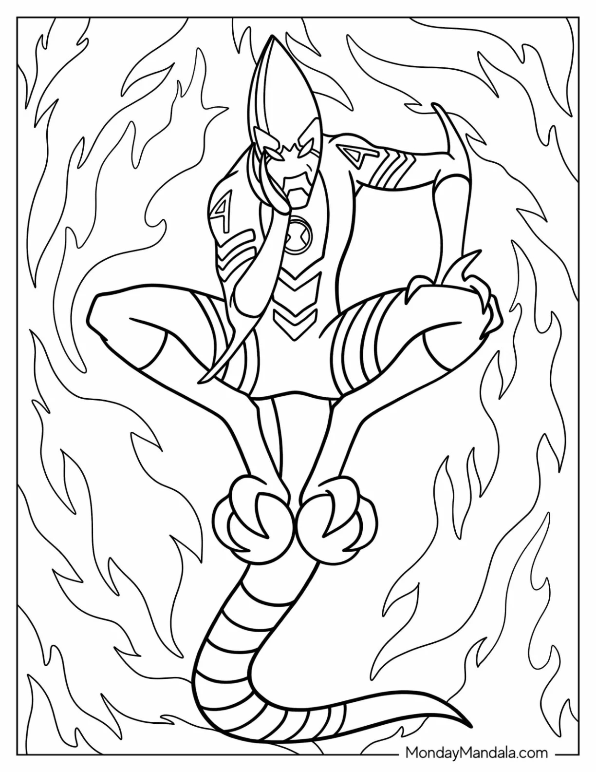 Free Coloring Pages Ben Ten Free Coloring Pages Ben Ten