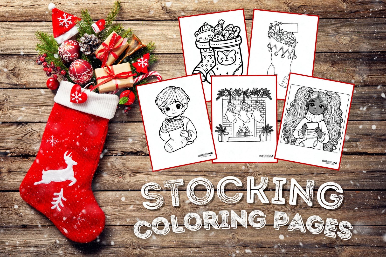26 christmas stocking clipart pages for easy craft u0026 coloring fun