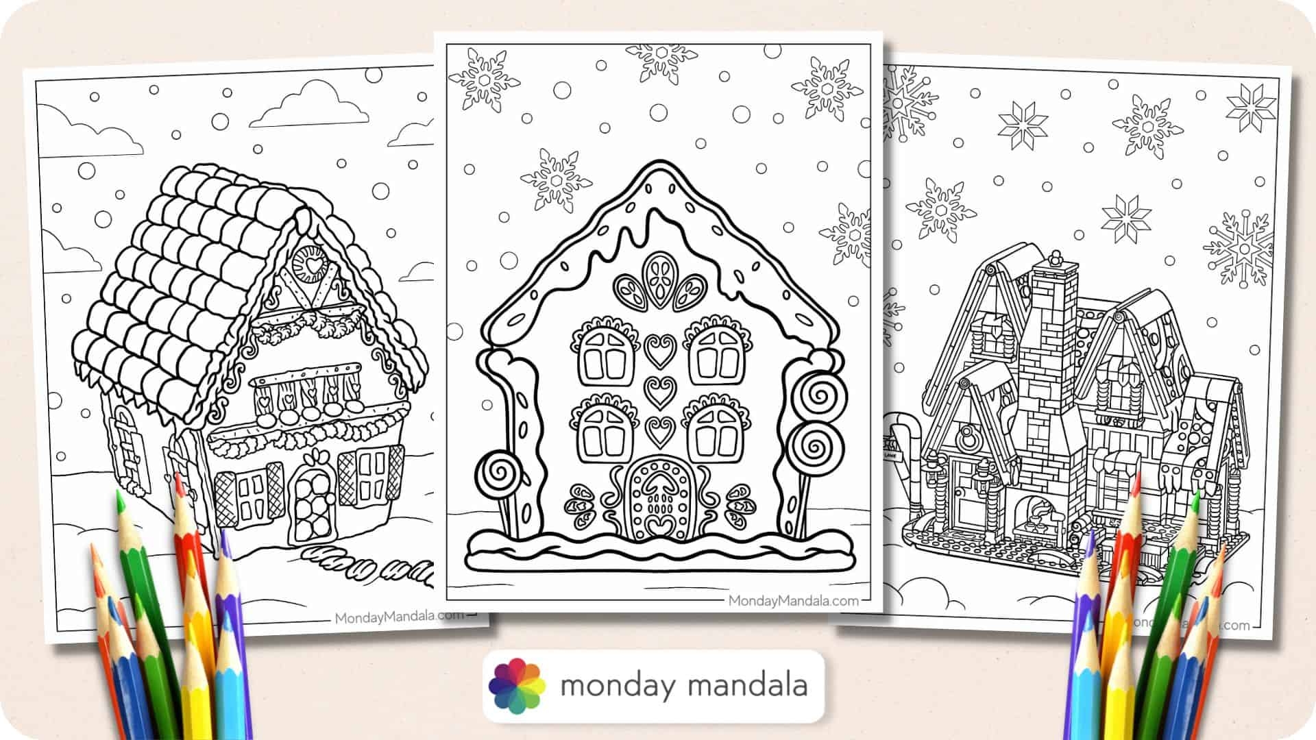 Free Printable Gingerbread Man Coloring Pages