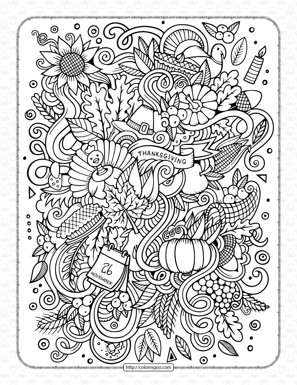 Coloring Pages Printable November Coloring Pages Printable November