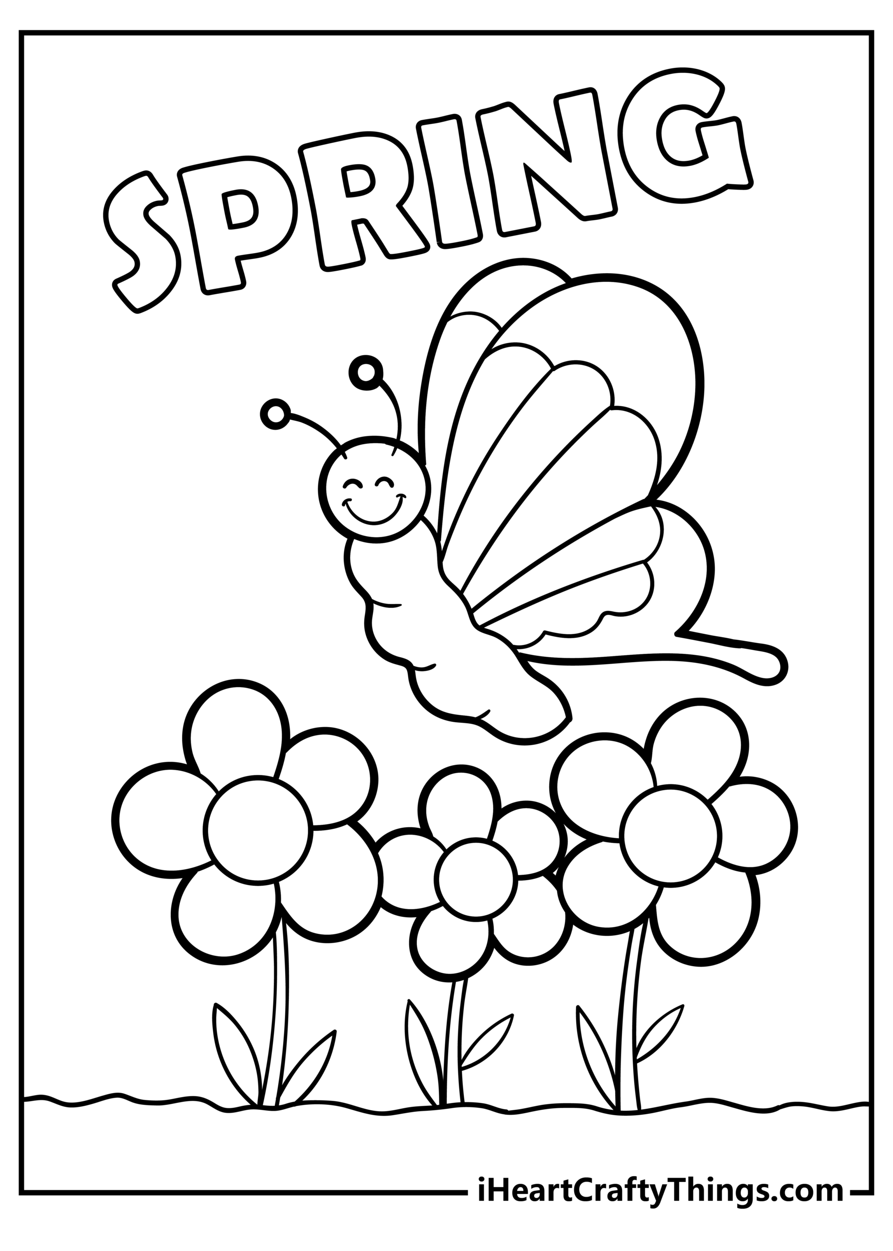 Spring Coloring Pages Printable Pdf Free