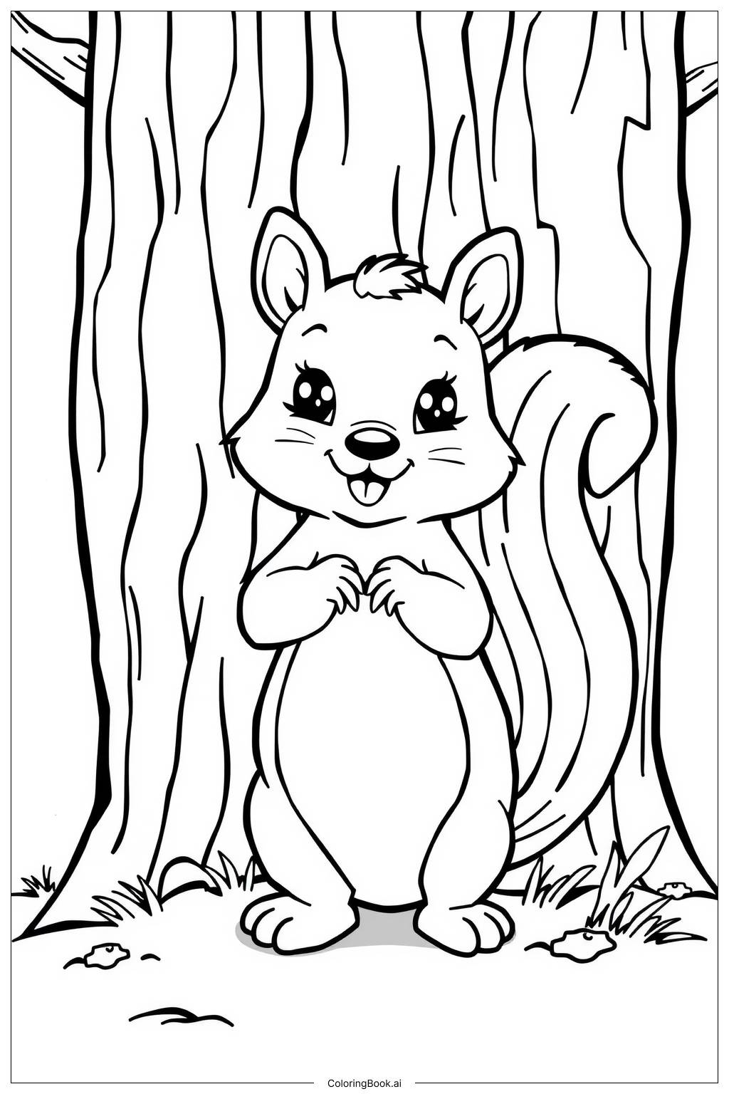 28 Squirrel Coloring Pages Free PDF U0026 PNG Printables 