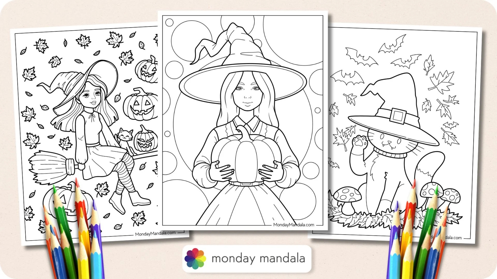 28 Witch Coloring Pages Free PDF Printables 