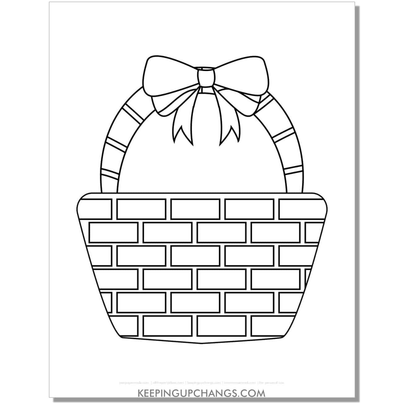 Easter Basket Coloring Pages Printable Easter Basket Coloring Pages Printable