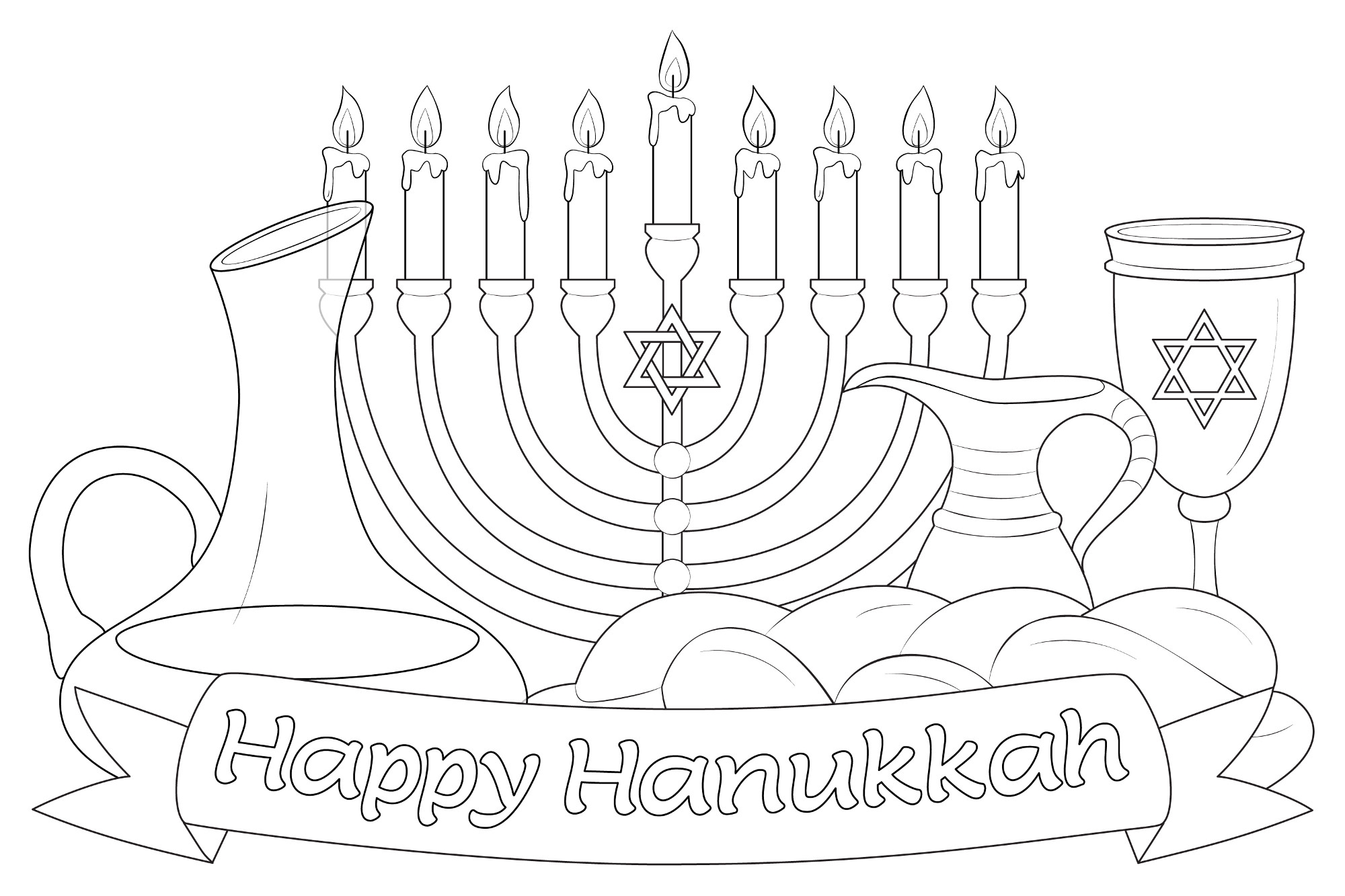 30 Free Hanukkah Coloring Pages For The Whole Family 30 Free Hanukkah Coloring Pages For The Whole Family