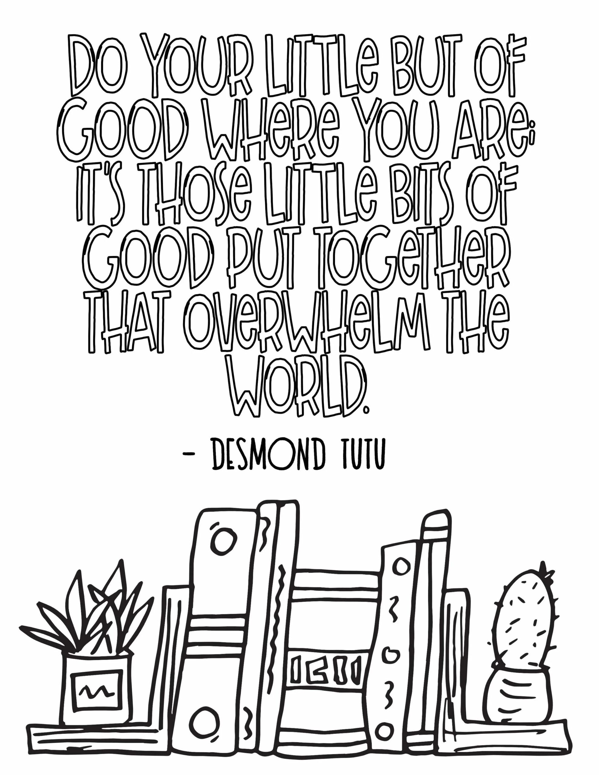 Free Coloring Pages With Quotes
