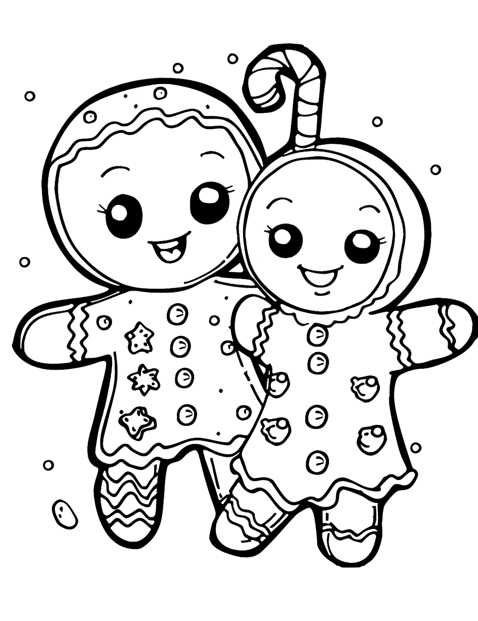 30 Gingerbread Coloring Pages Free Fun Sheets