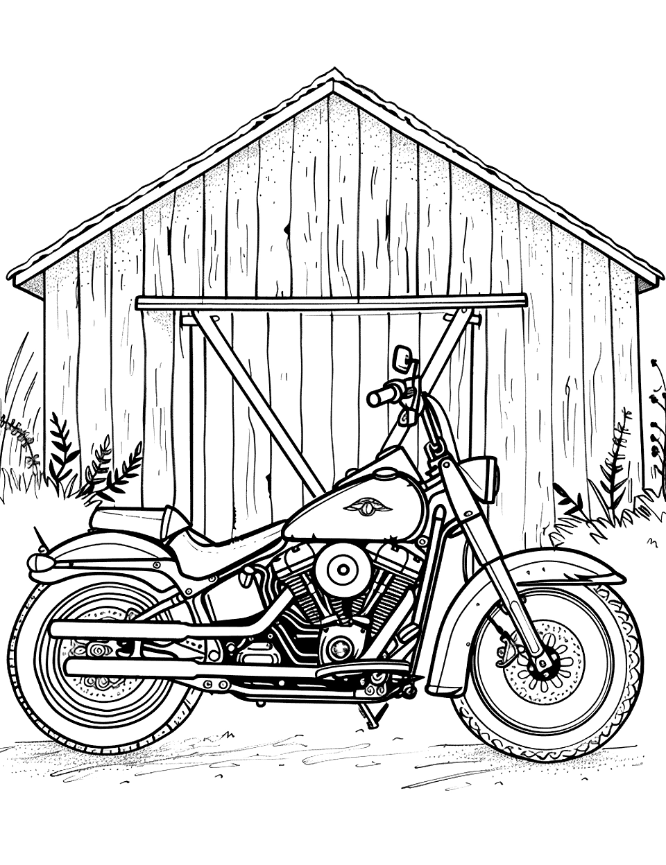 30 Motorcycle Coloring Pages Free Cute Sheets