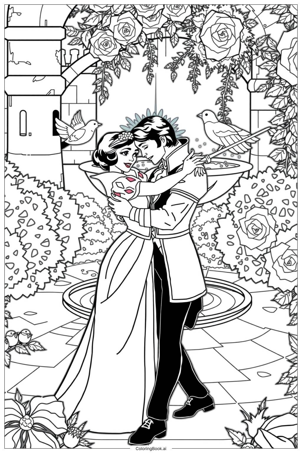 30 Snow White Coloring Pages Free PDF U0026 PNG Printables 
