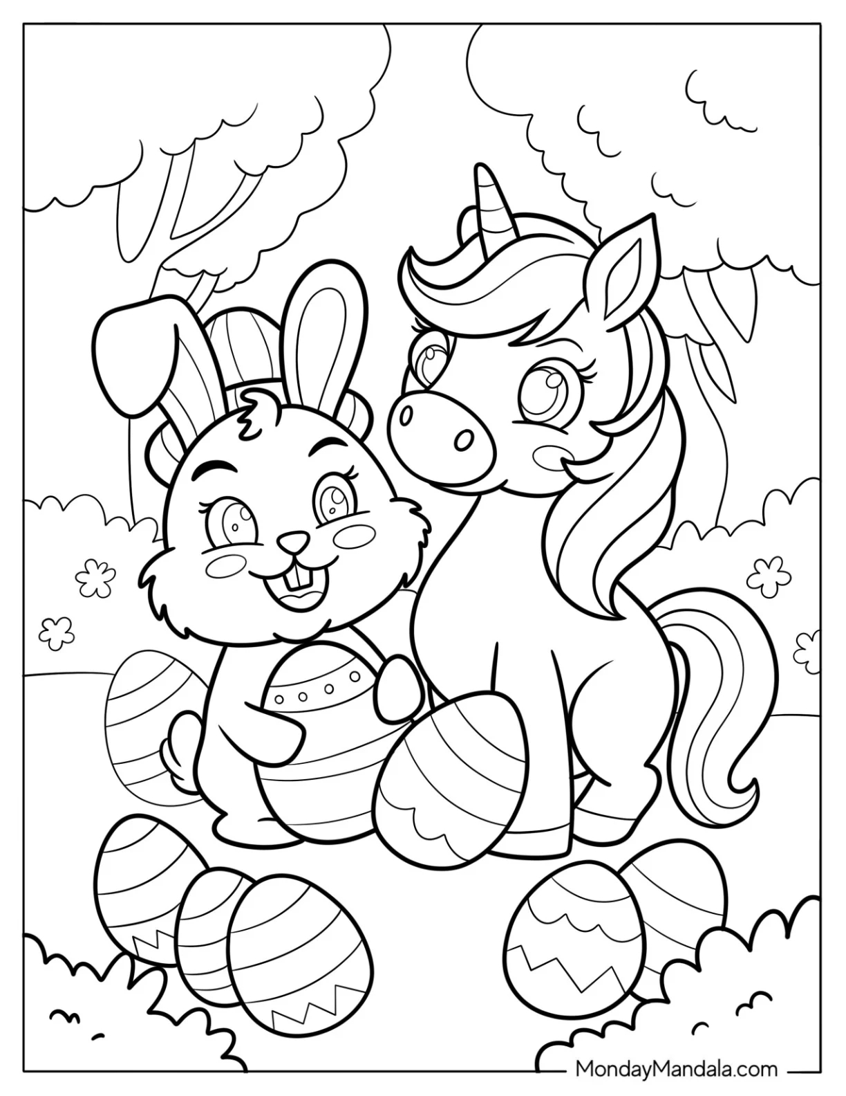 Free Easter Coloring Pages For Preschoolers