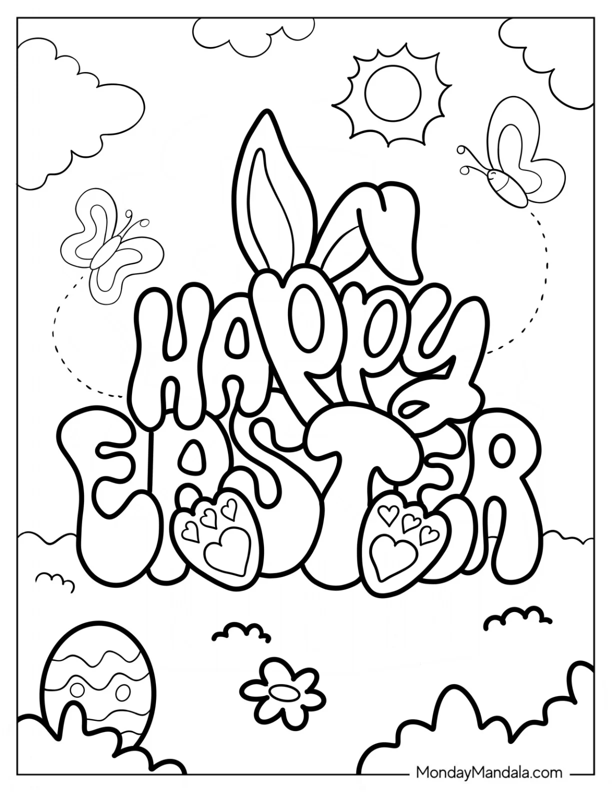 300 easter coloring pages free pdf printables