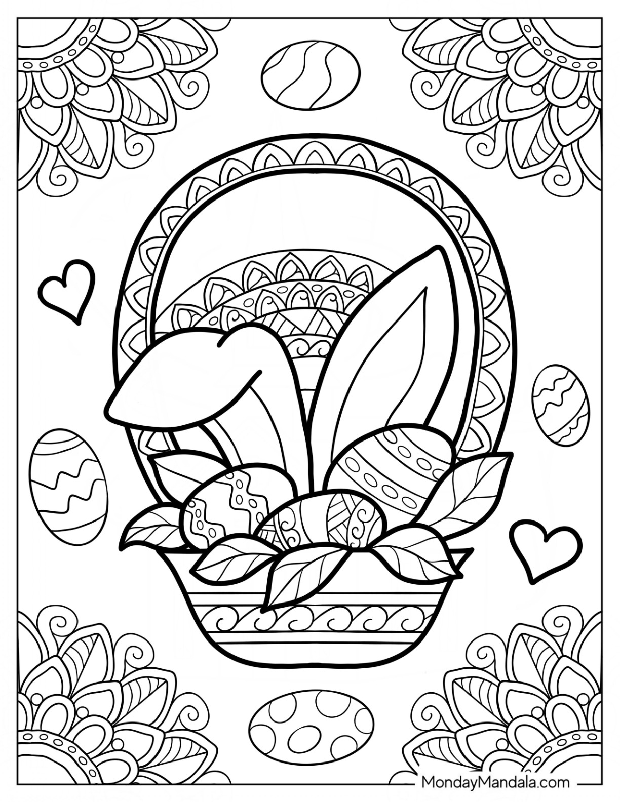 300 Easter Coloring Pages Free PDF Printables Worksheets Library