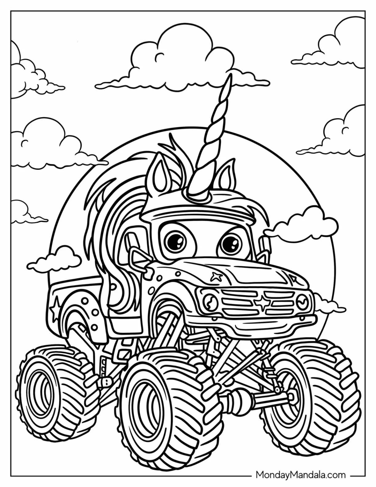 Free Monster Jam Coloring Pages