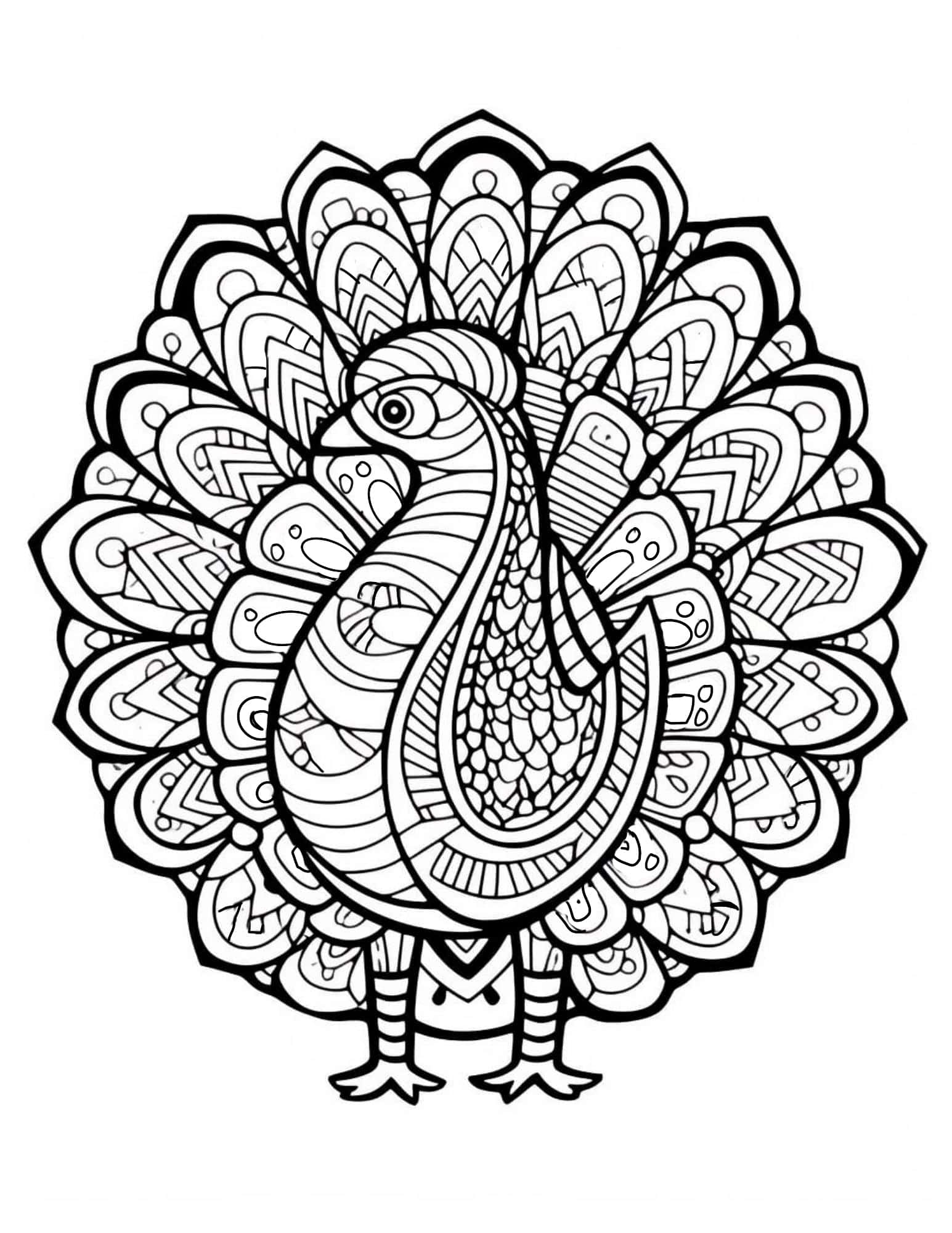 Free Thanksgiving Adult Coloring Pages