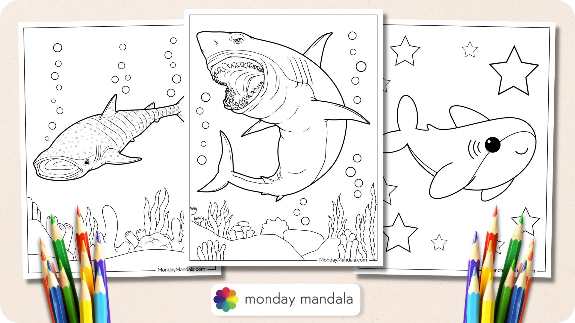 Printable Shark Coloring Page