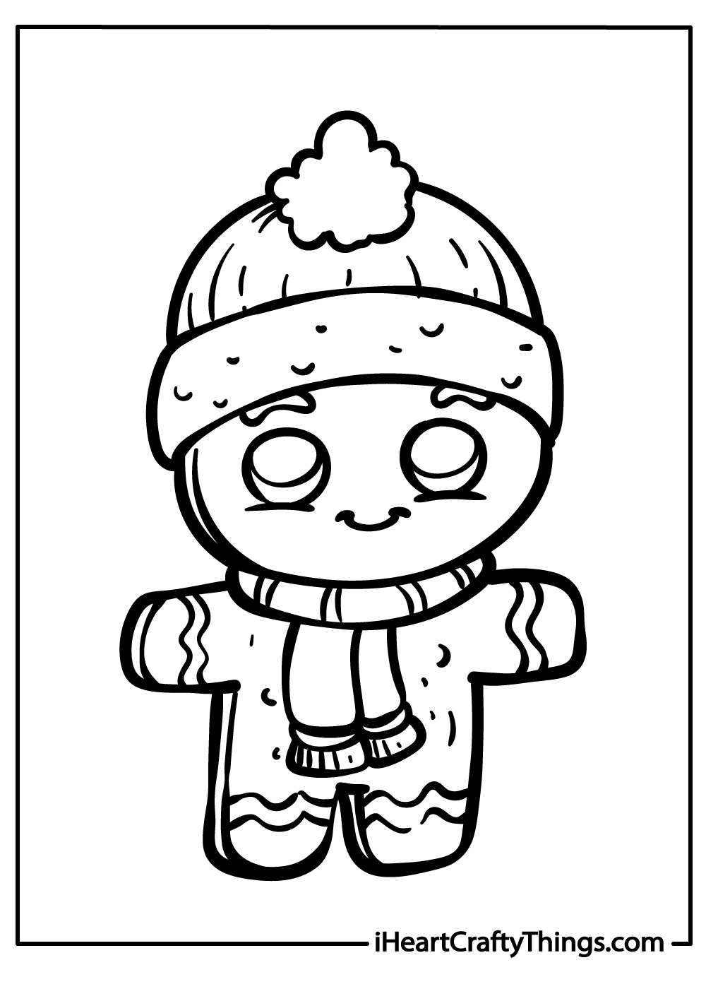 35 Christmas Gingerbread Man Coloring Pages Free Printables