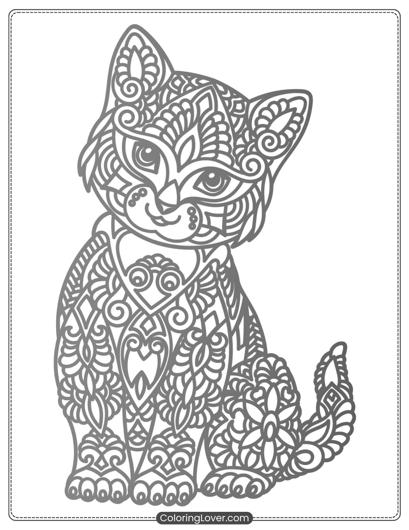 37 Kitten Coloring Pages Free Printables For All Ages 